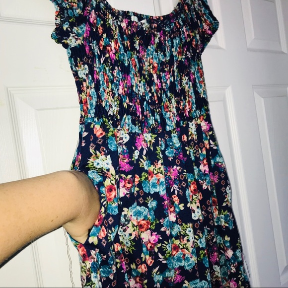 💙FLORAL SUMMER COTTON DRESS - Picture 2 of 4
